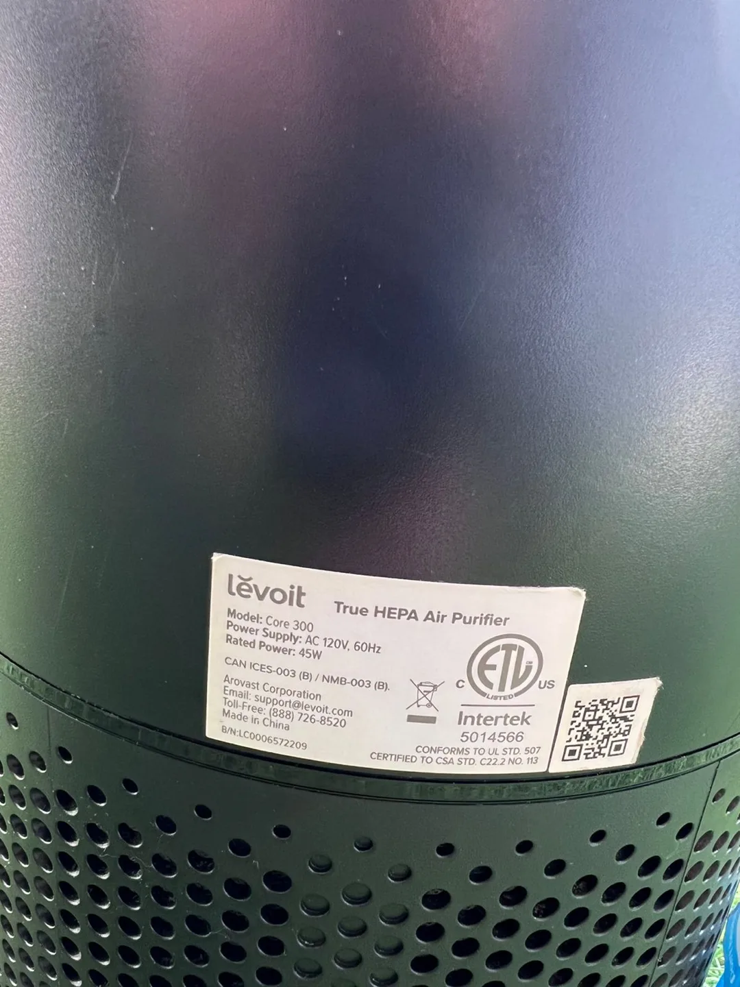 Levoit Air Purifier image indicator(4)