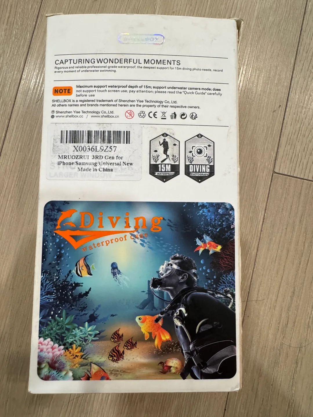 SHELLBOX Waterproof Diving Case - 15M image indicator(4)