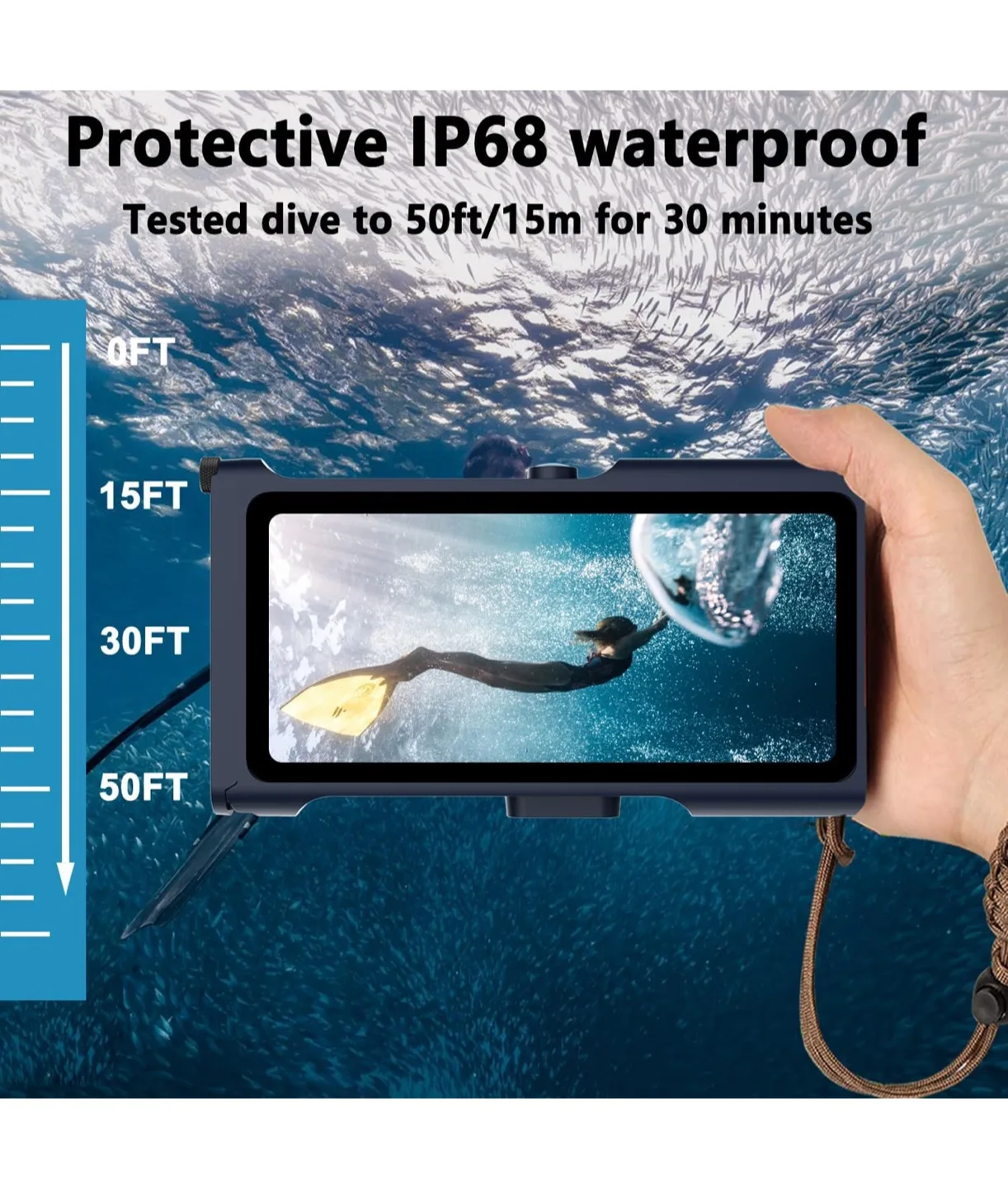 SHELLBOX Waterproof Diving Case - 15M image indicator(7)