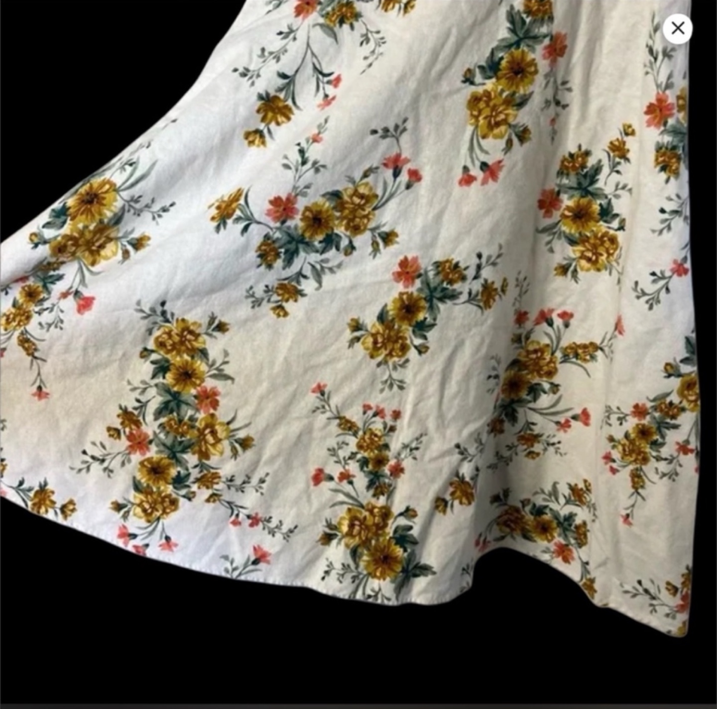 Floral linen-blend fit & flare cami dress - photo 3