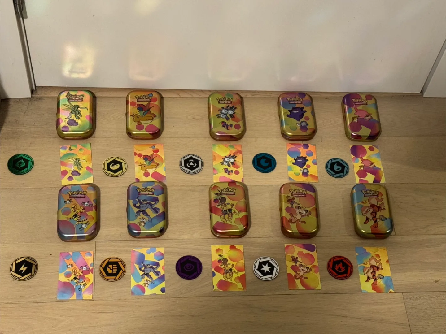 Pokemon 151 mini tins full set empty thumbnail