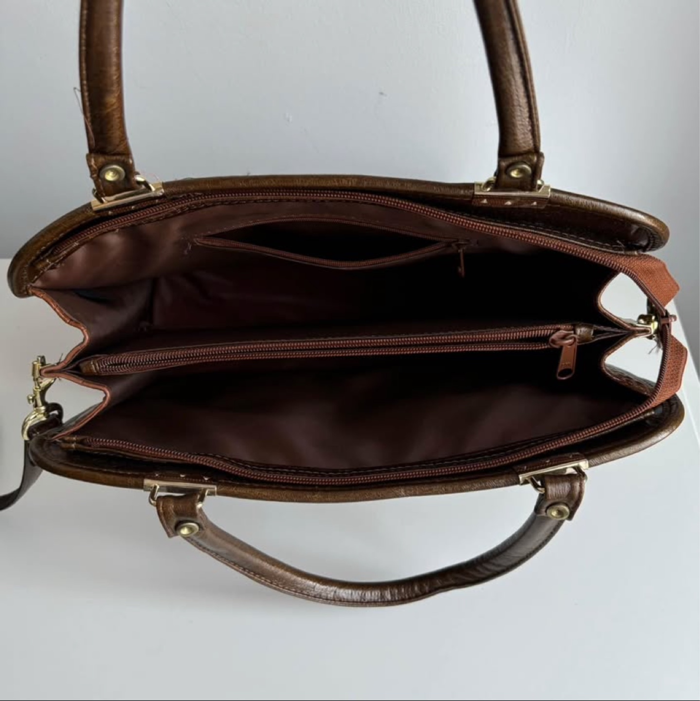 Vintage Brown Bag & Wallet - photo 2