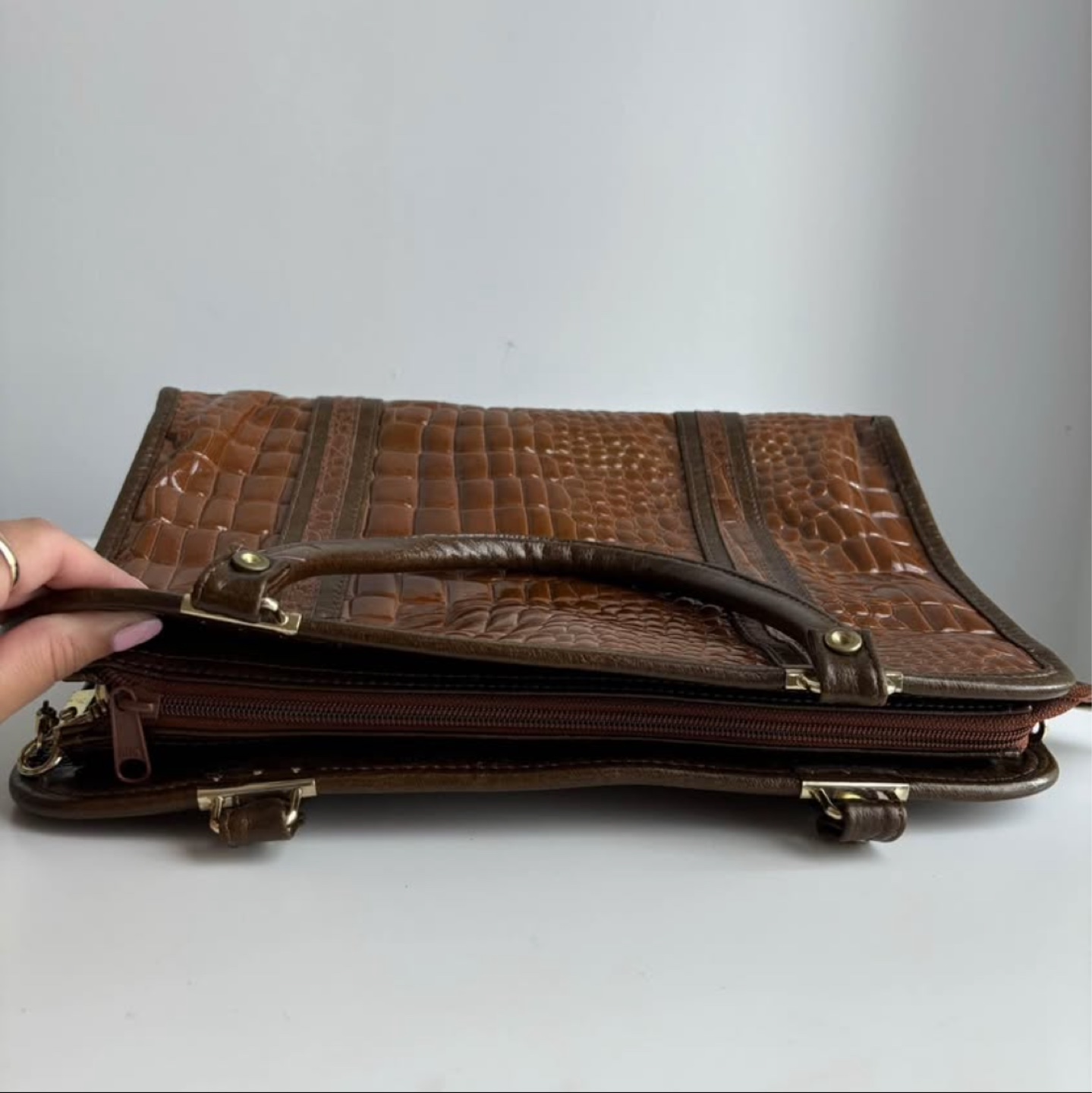 Vintage Brown Bag & Wallet - photo 3