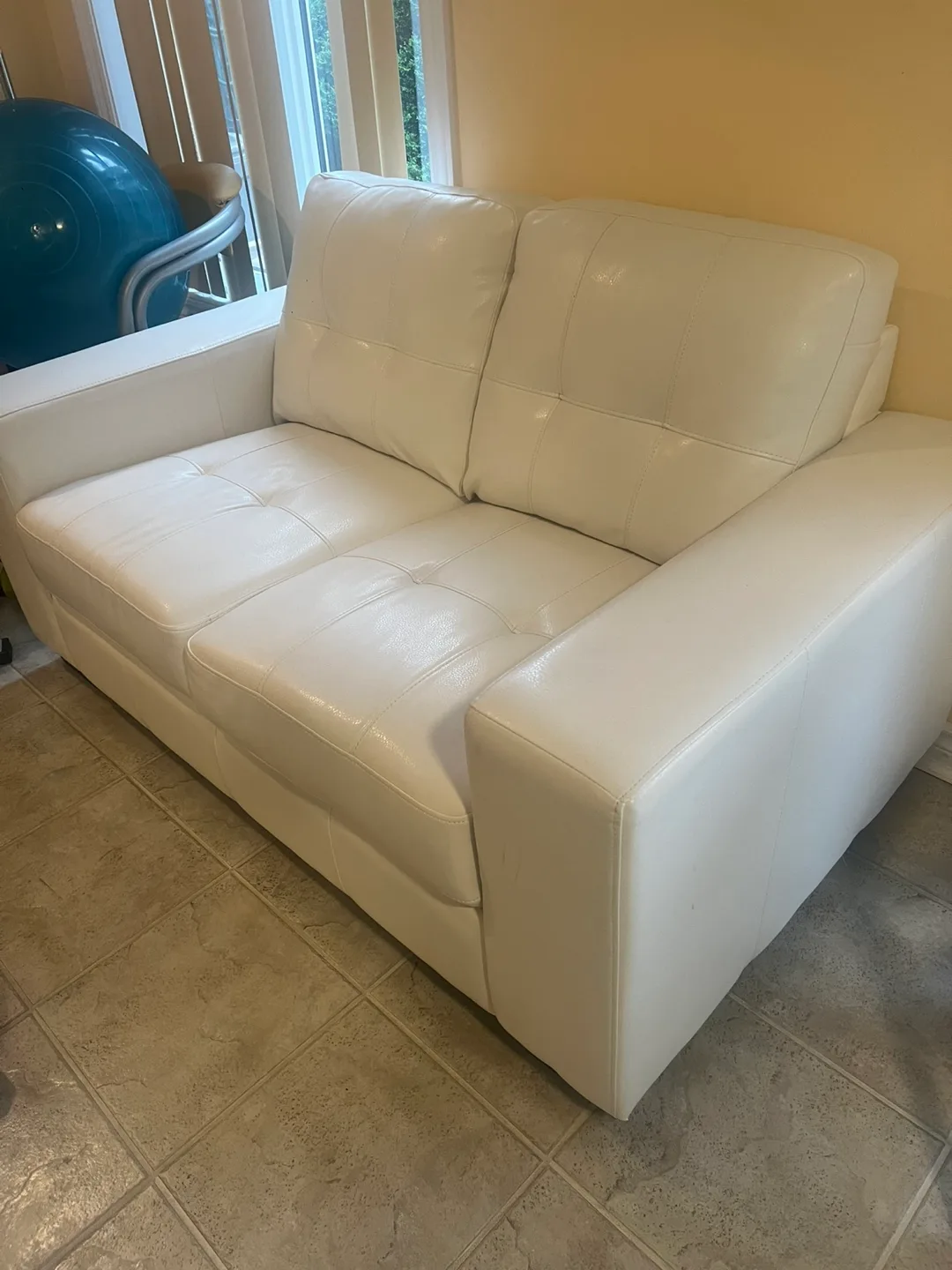 White Loveseat Couch image indicator(2)
