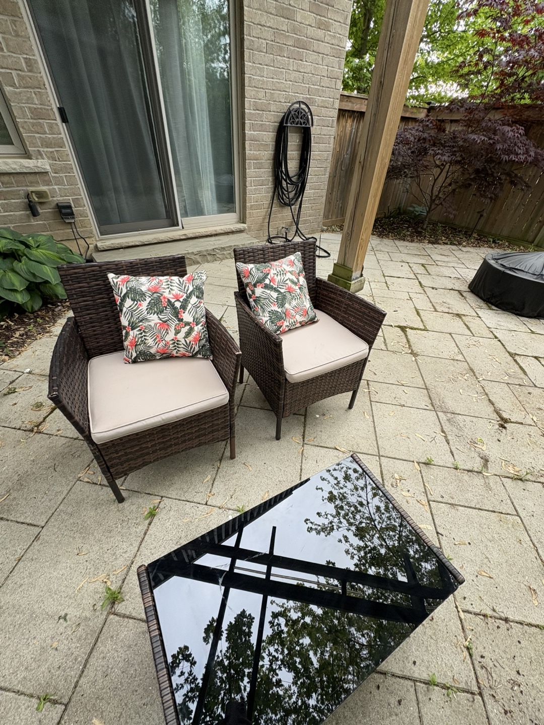 Patio Conversation Set – 1 year old New Condition - photo 3