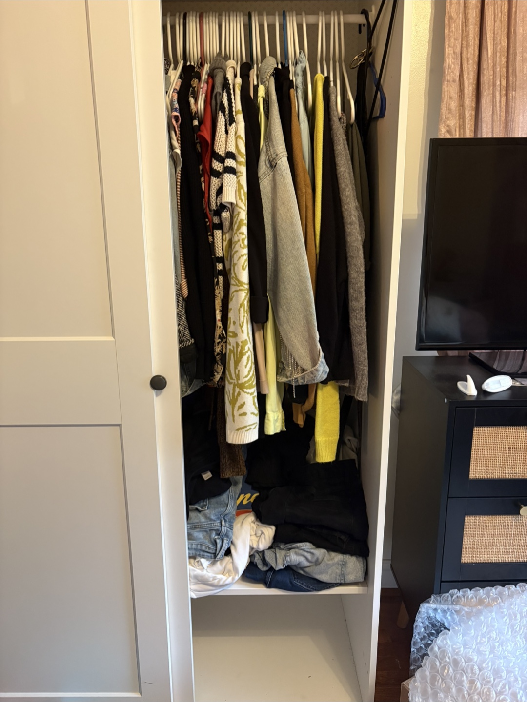 IKEA White Sliding Door Wardrobe - photo 2