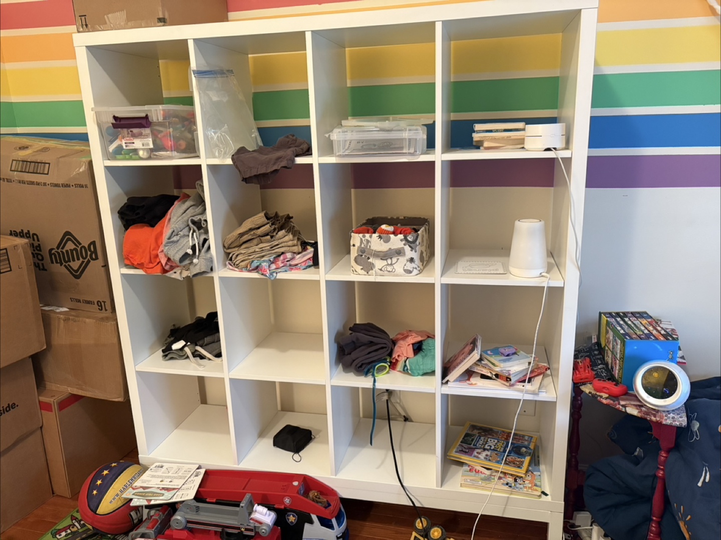 IKEA 4x4 White Kallax Shelving Unit