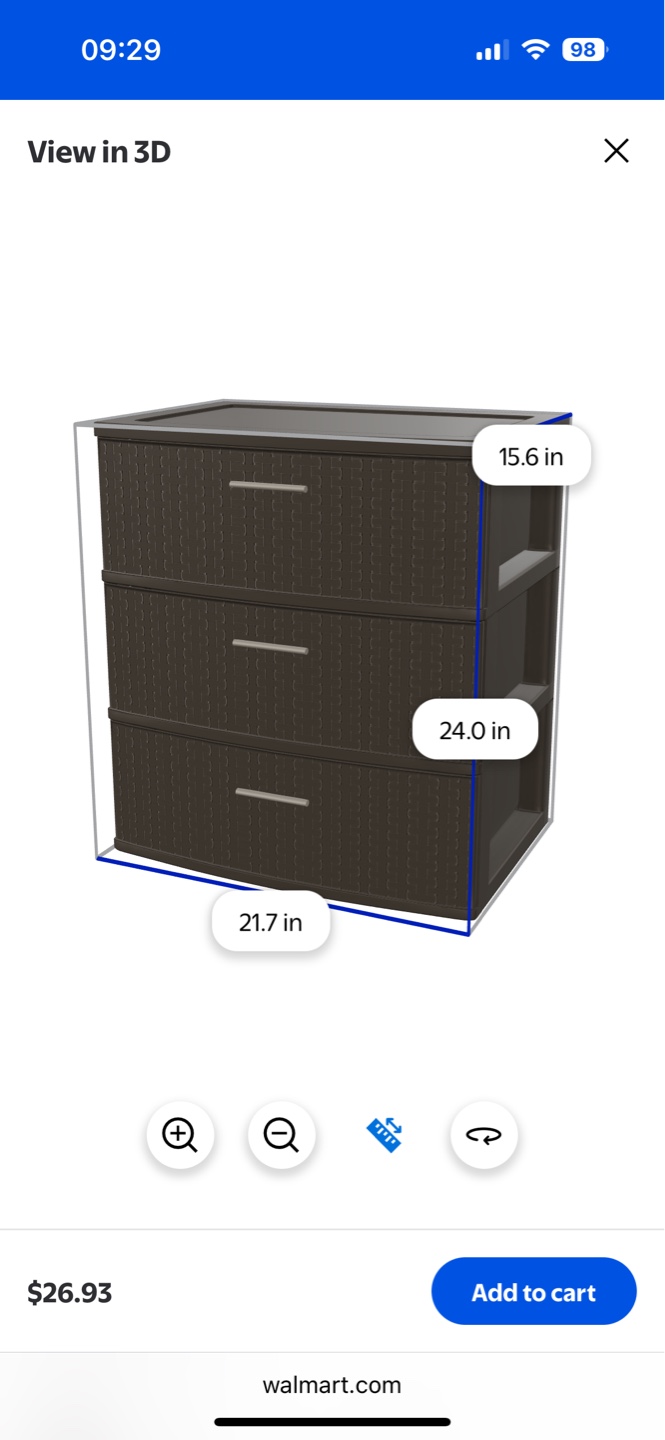 Three Drawer Storage Unit - photo 2