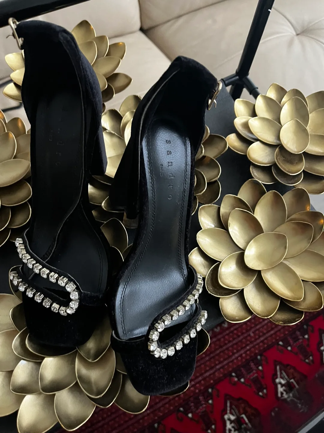 Sandro Black High Heel Sandals image indicator(6)