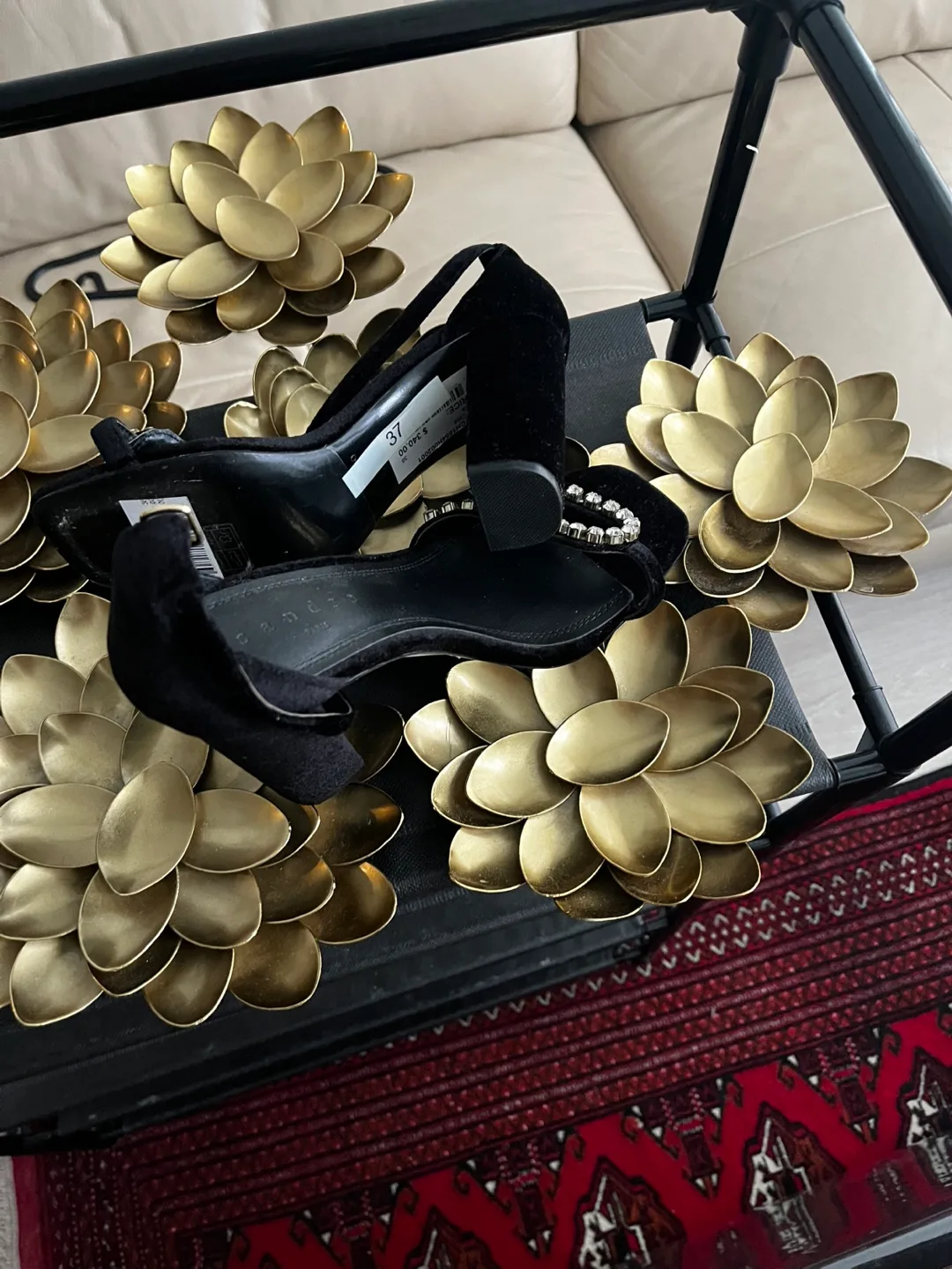 Sandro Black High Heel Sandals image indicator(3)