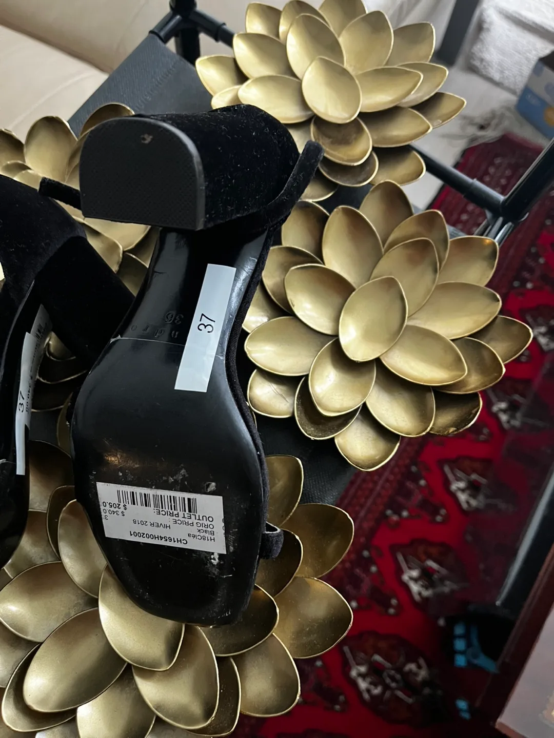 Sandro Black High Heel Sandals image indicator(2)