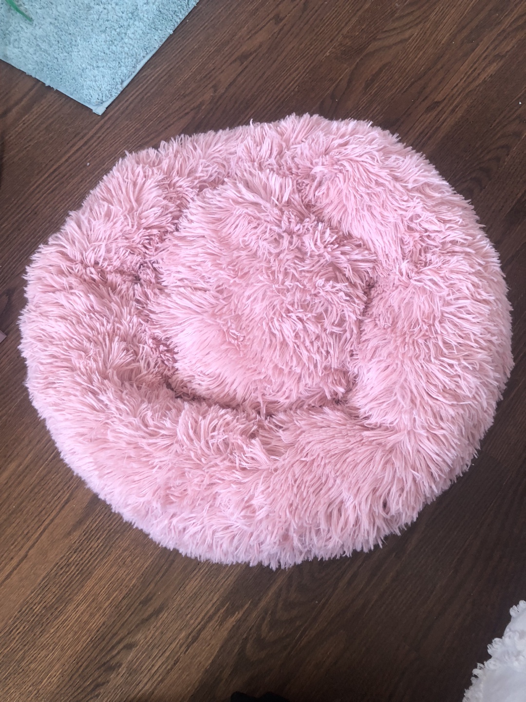 Pink Fluffy Pet Bed
