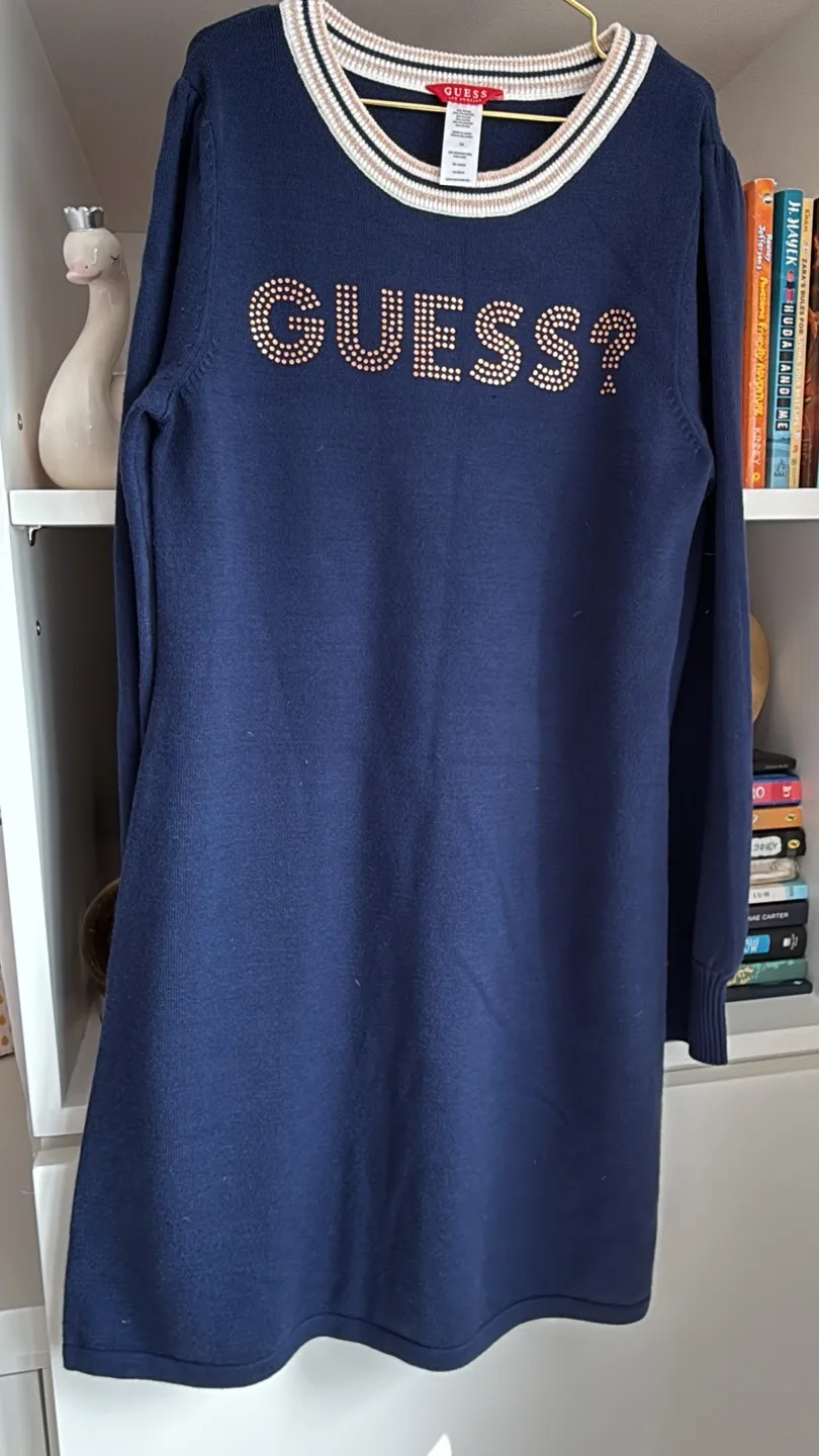 Navy Blue Guess Sweater Dress thumbnail