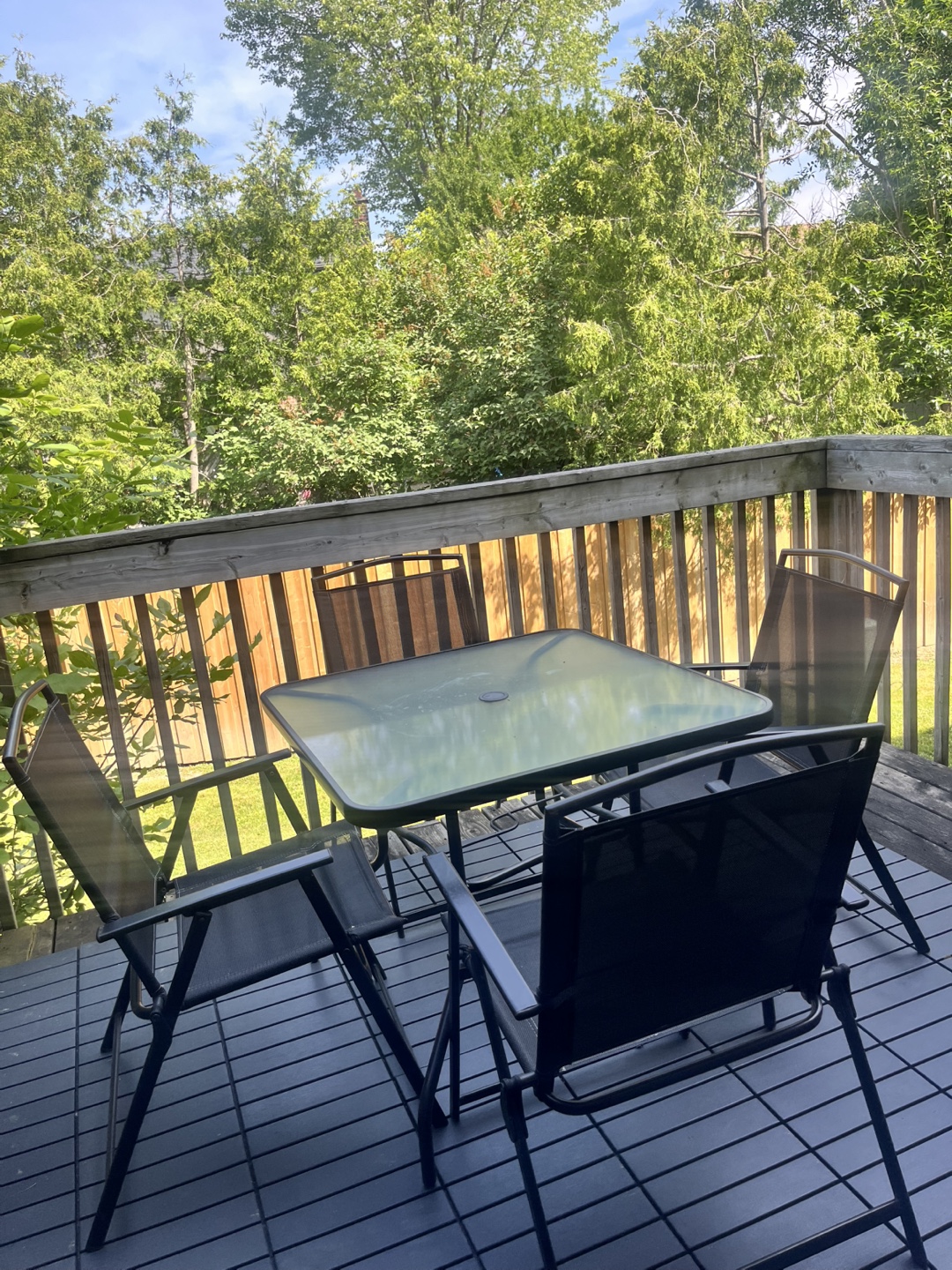 Outdoor patio set