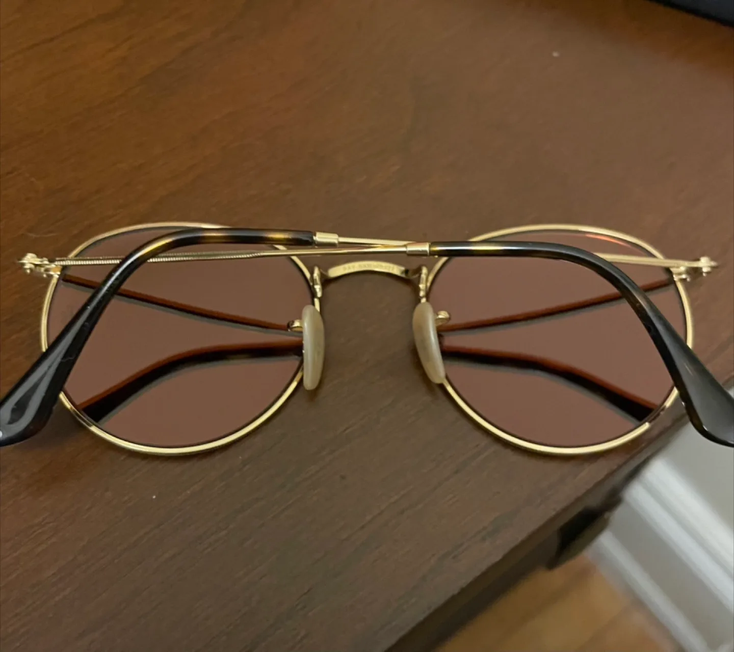 Ray Ban Mirrored Rose Gold Sunglasses image indicator(3)