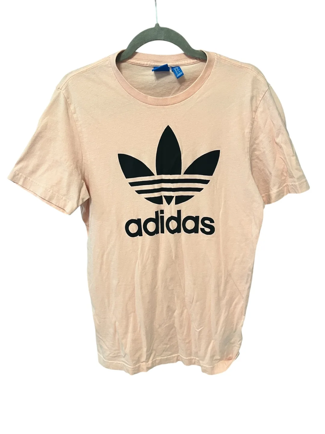 VGUC Adidas Women’s Trefoil T-Shirt – Pastel Pink, Sz M thumbnail