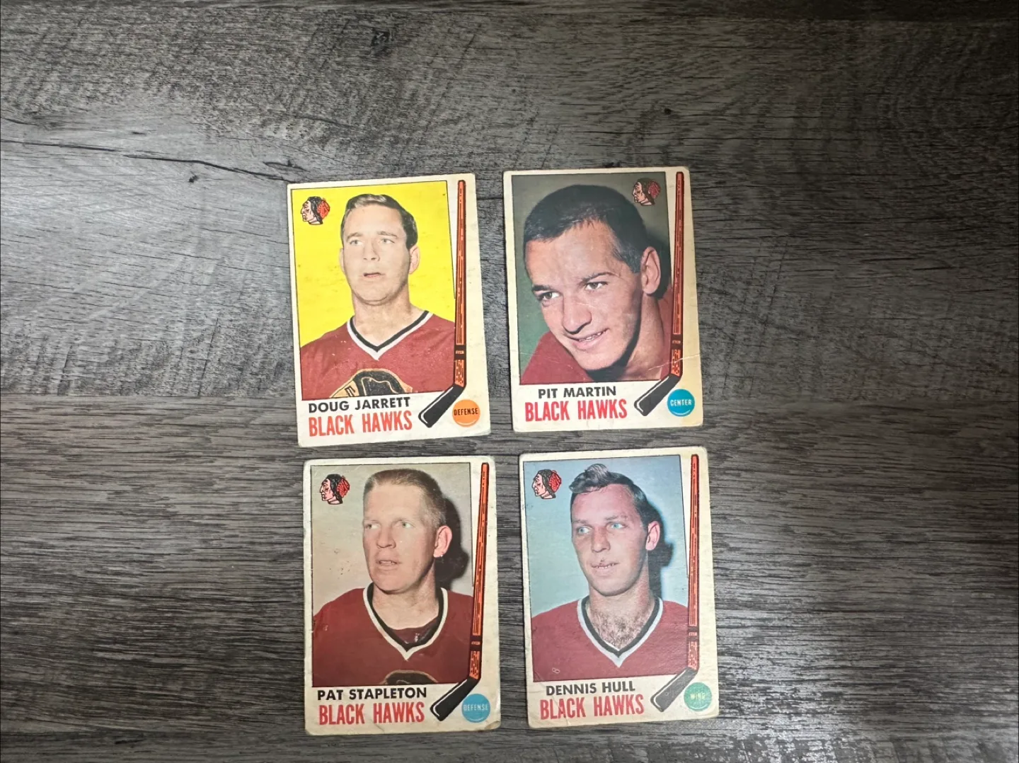 1968-69 Hockey Card Lot - Black Hawks thumbnail