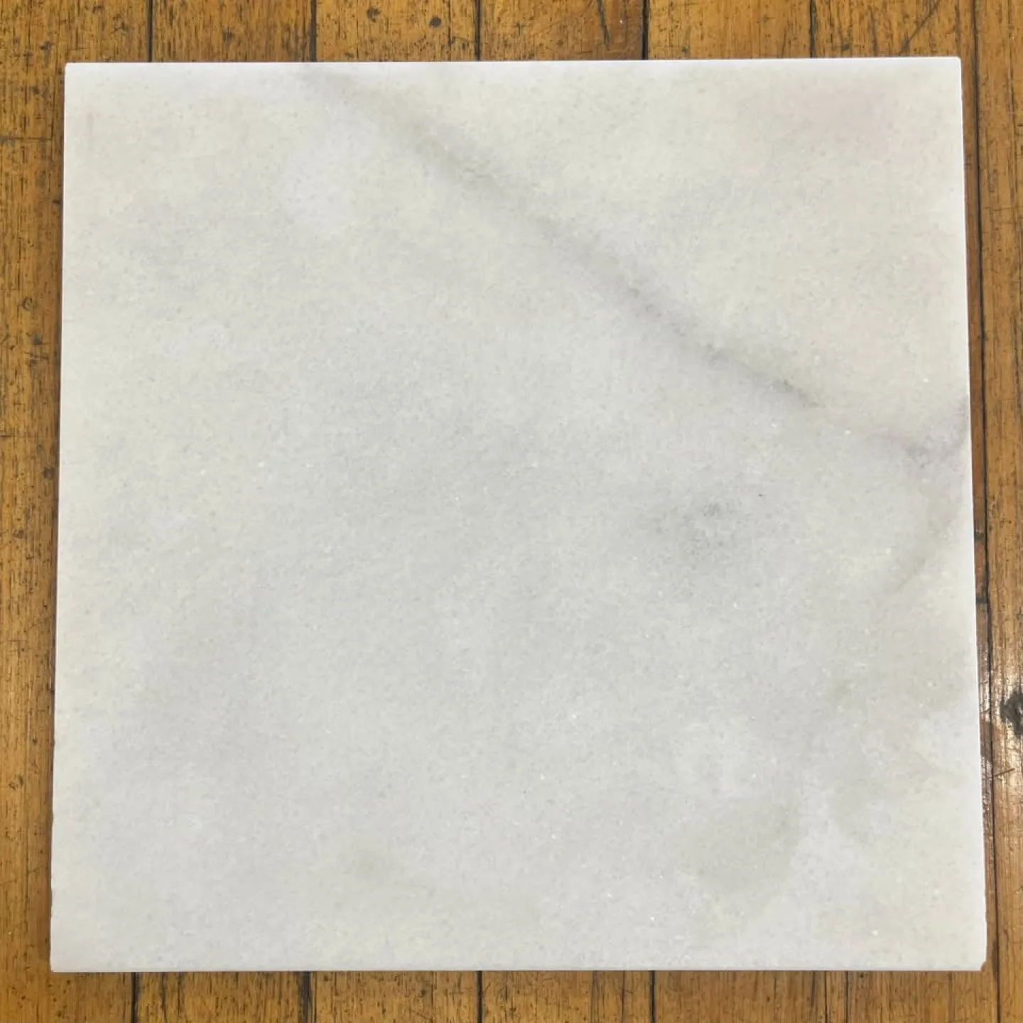 12x12 Oyster White Honed Marble Tile thumbnail