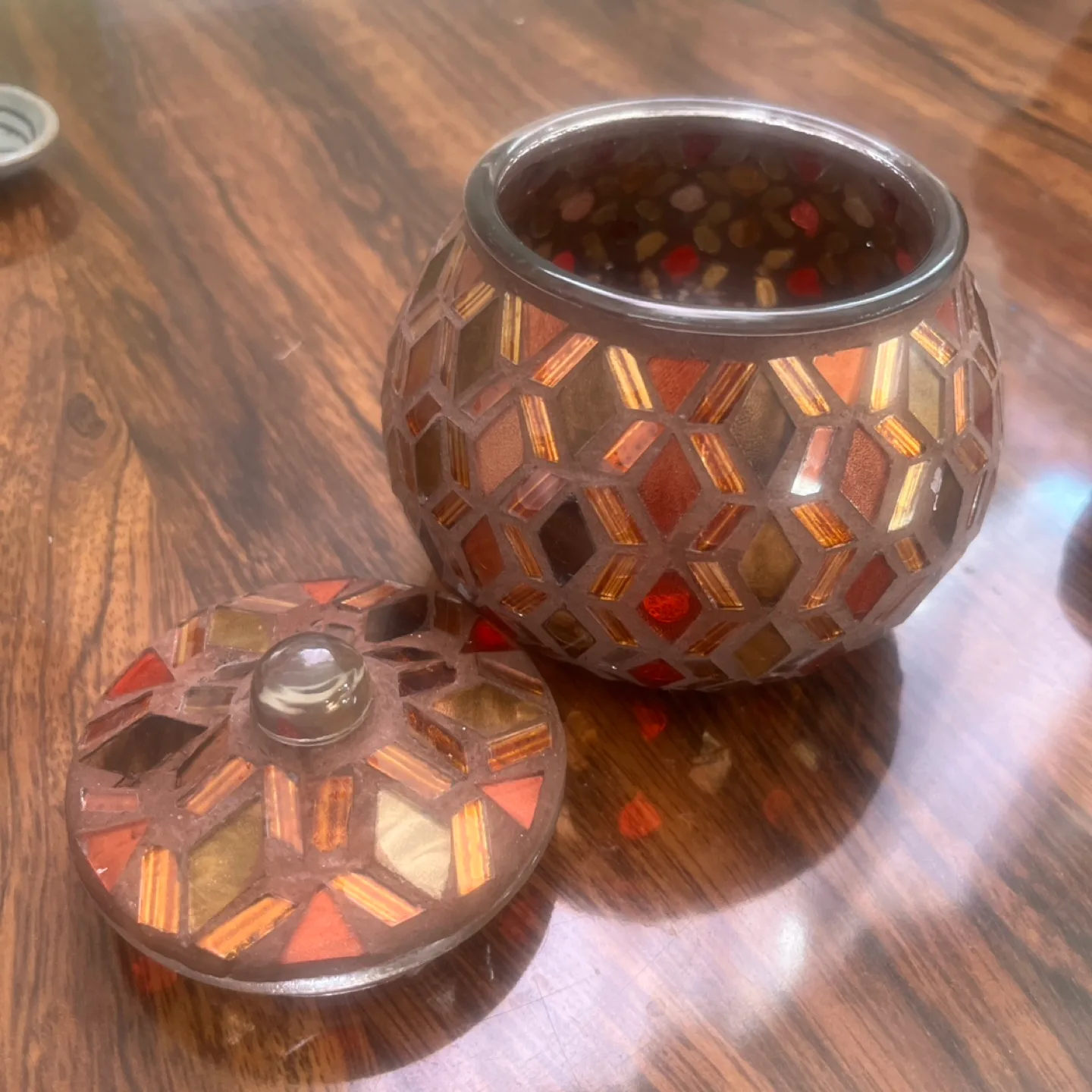 Mosaic Glass Jar & tray Set image indicator(9)