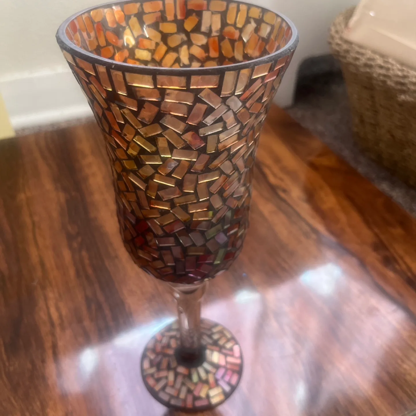 Mosaic Glass Candle Holder thumbnail