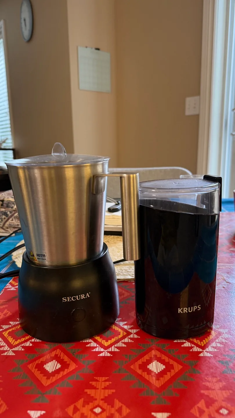Krups Coffee Grinder & Secura Detachable Milk Frother (Bundle) thumbnail