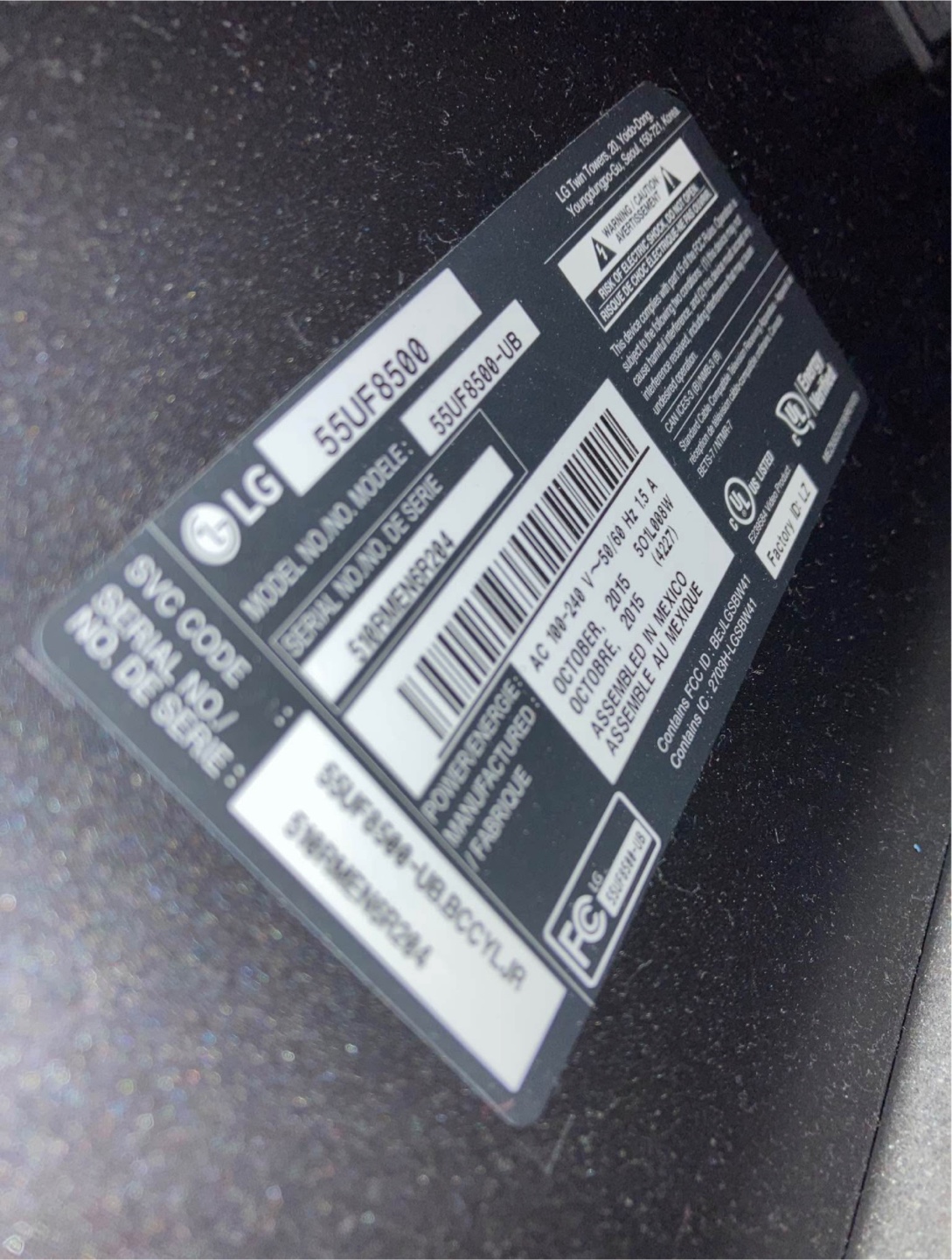 LG 55 inch 4k UHD Smart TV + magic remote and two 3d glasses - photo 2