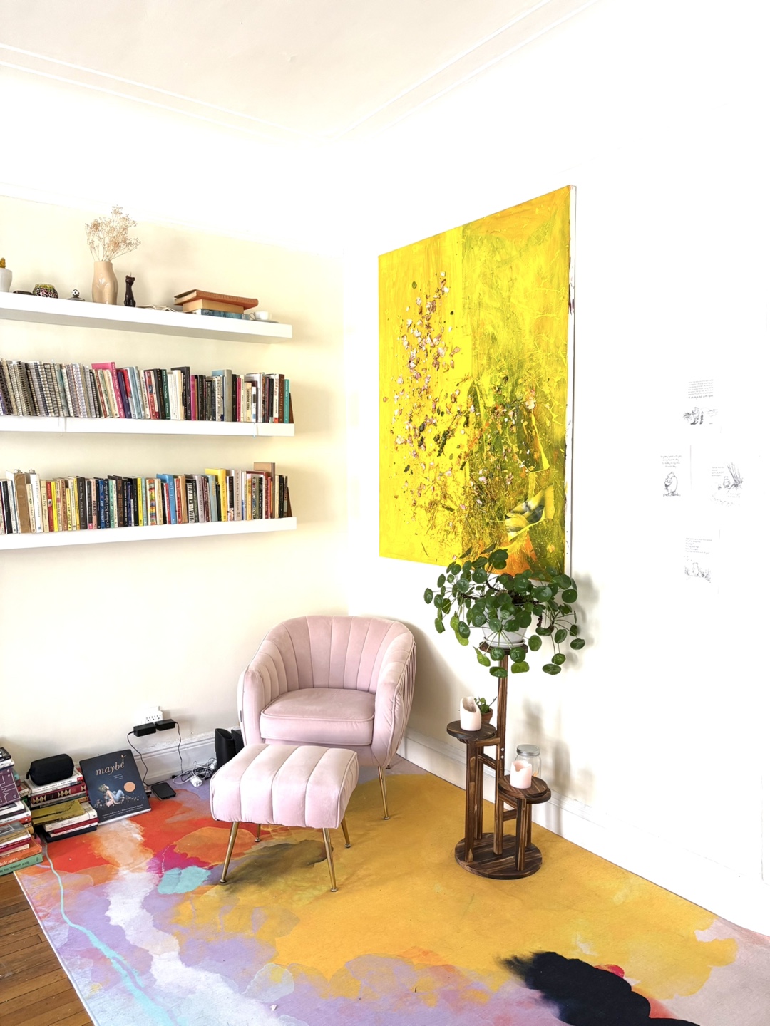 Cozy Pink Armchair and Ottoman - photo 2