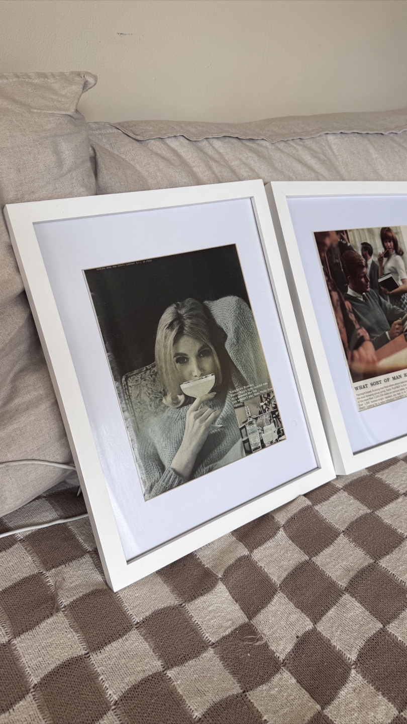 Vintage Playboy Magazine Framed Pictures