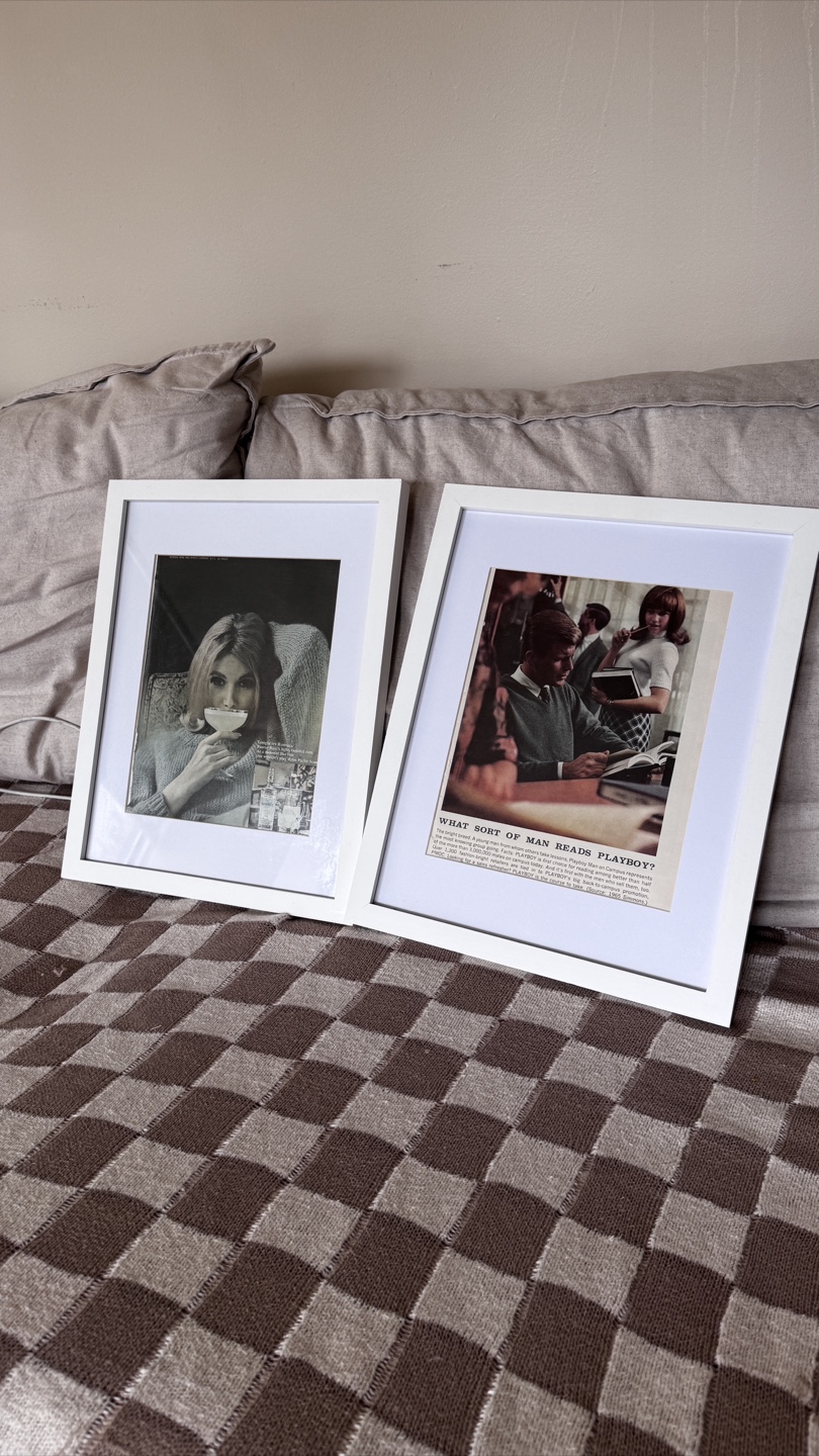 Vintage Playboy Magazine Framed Pictures - photo 3