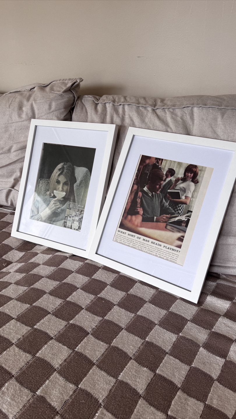 Vintage Playboy Magazine Framed Pictures - photo 2