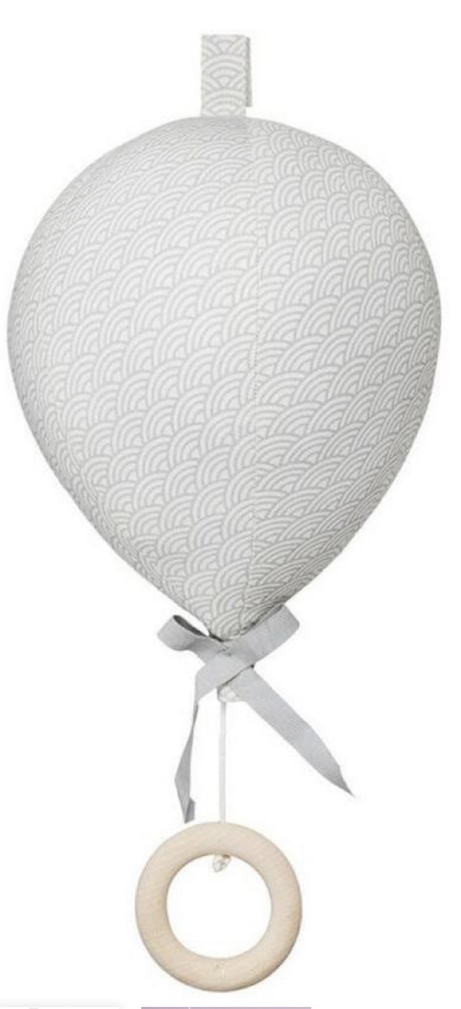 Cam Cam Copenhagen Balloon Nursery Music Mobile “grey waves” - photo 2