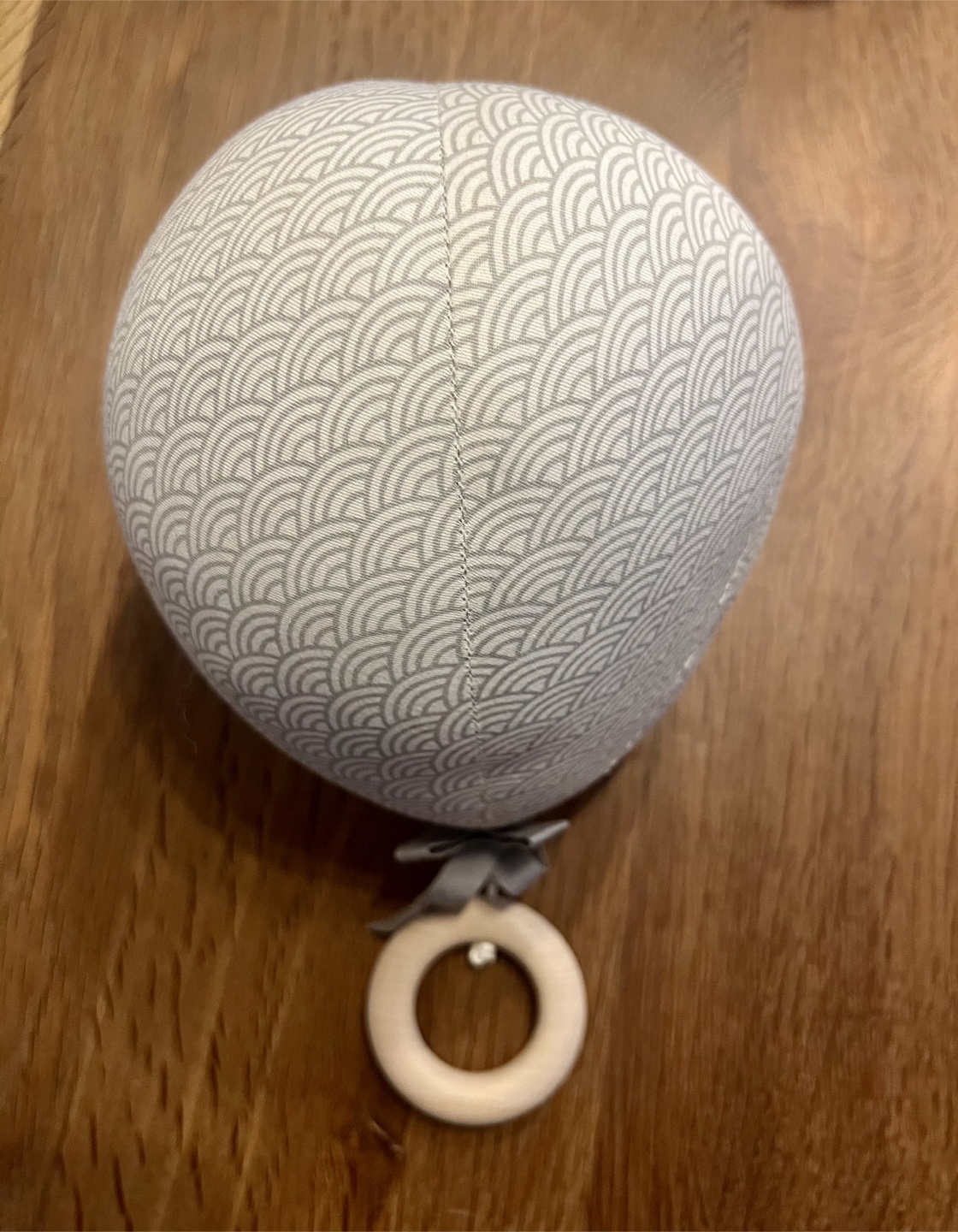 Cam Cam Copenhagen Balloon Nursery Music Mobile “grey waves”