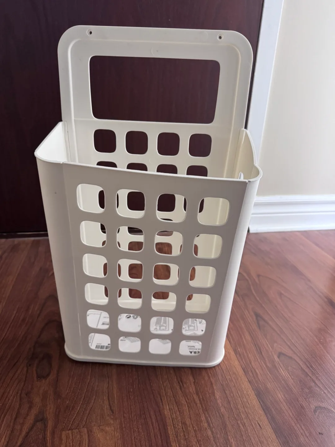 White Plastic Storage Basket/Dustbin thumbnail