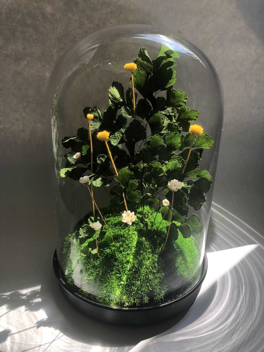 Unique Floral Display in Glass Dome - photo 2