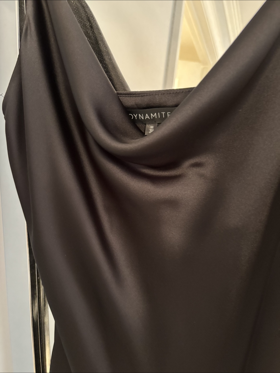 Dynamite Black Satin Dress (mini) - photo 2