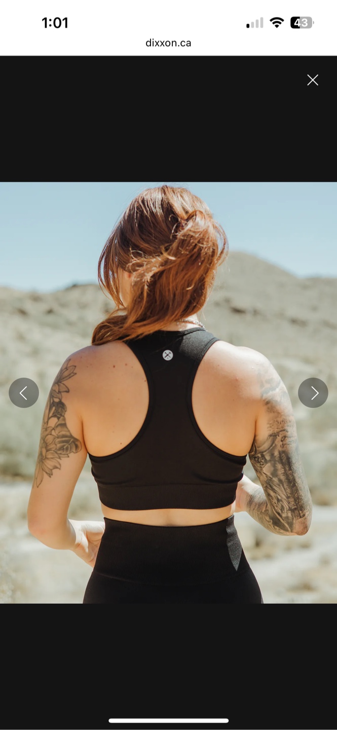 Dixxon - Black Seamless Sports Bra - Large - photo 2