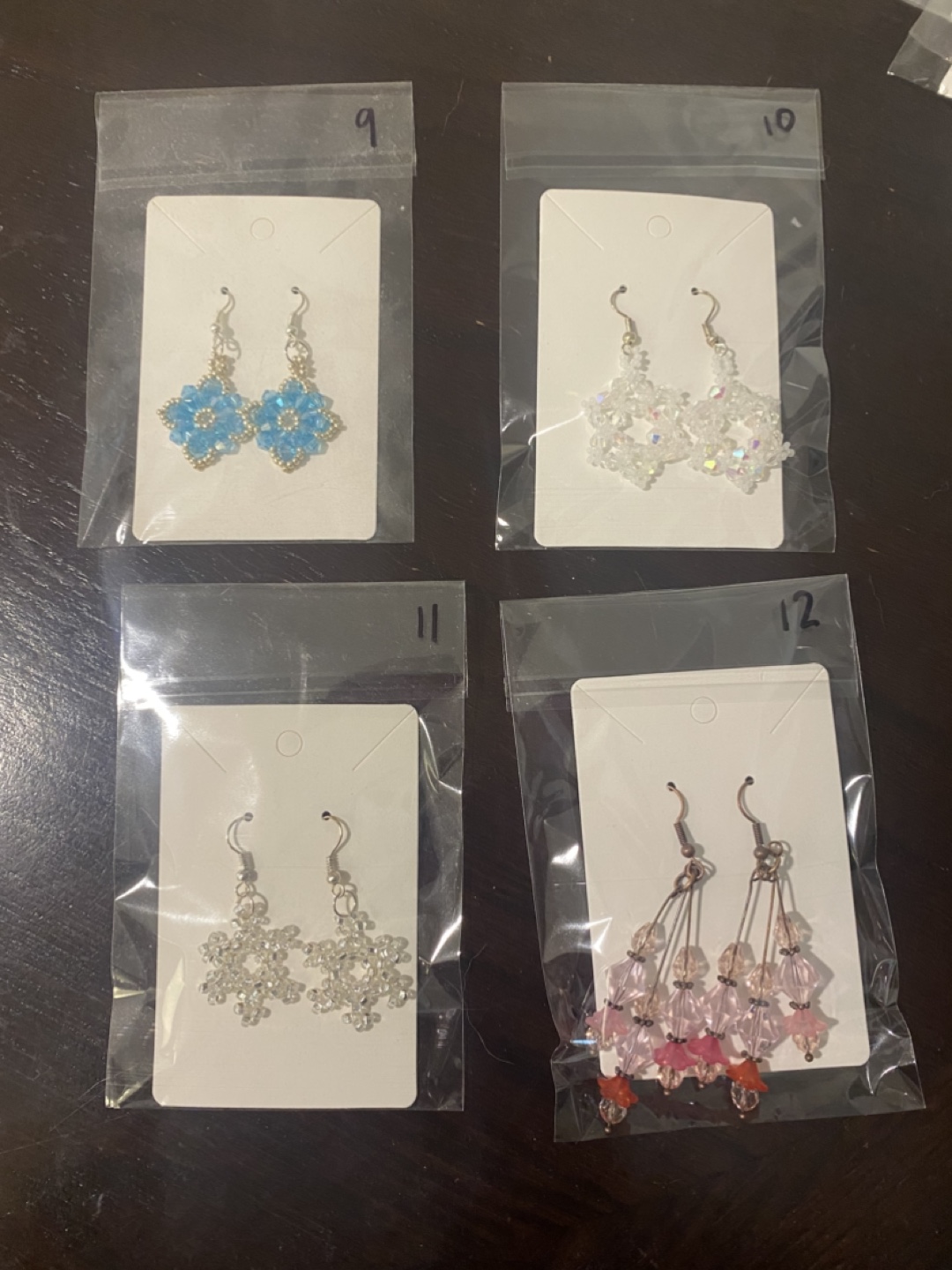 Handmade beaded earrings - photo 3