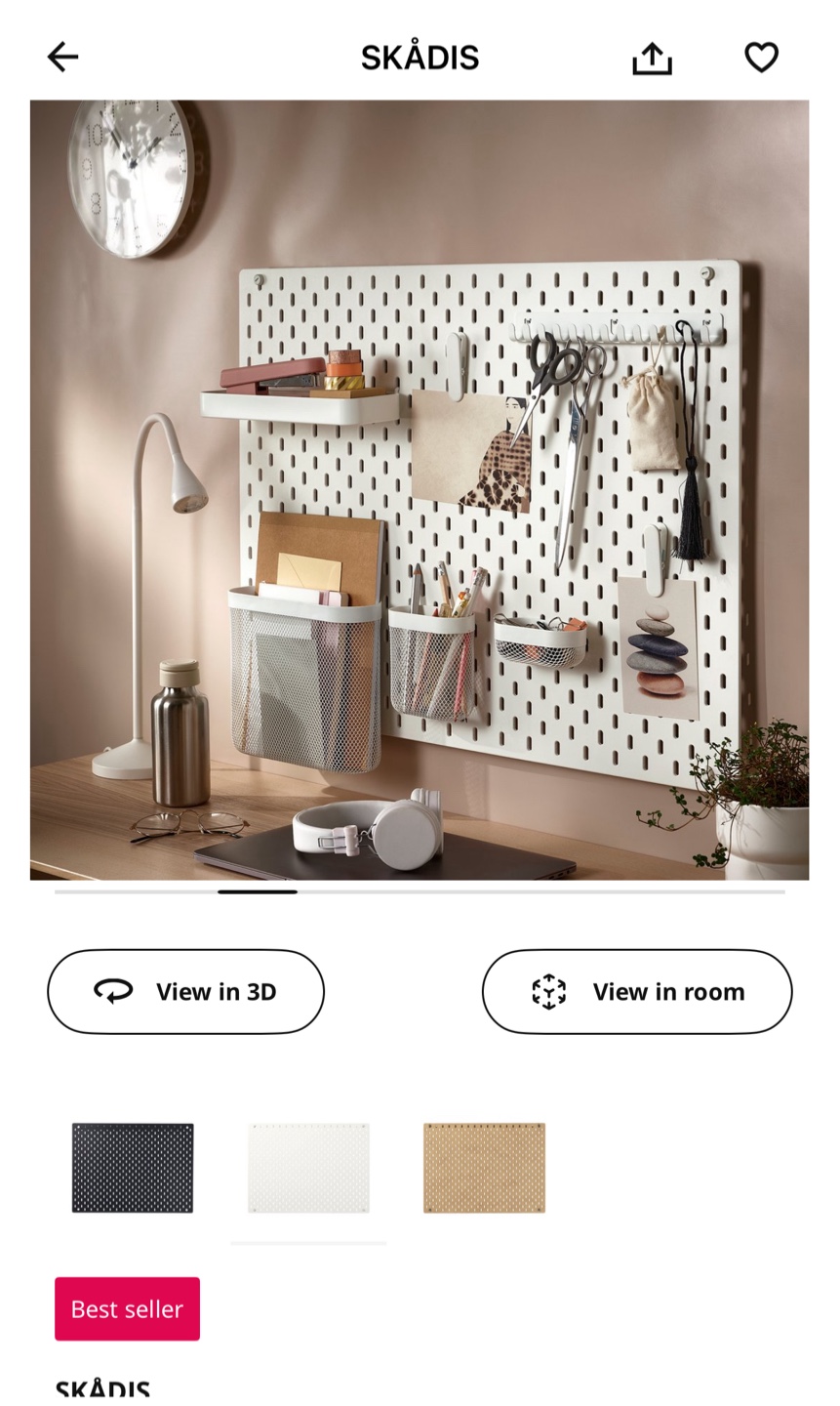 IKEA SKÅDIS Pegboard - photo 4