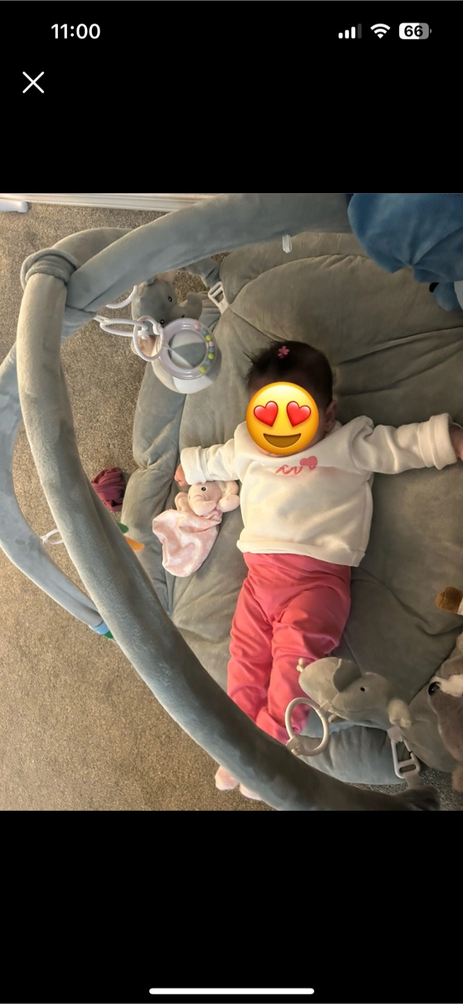 Adorable Baby Playmat with Activity Gym! 🥕