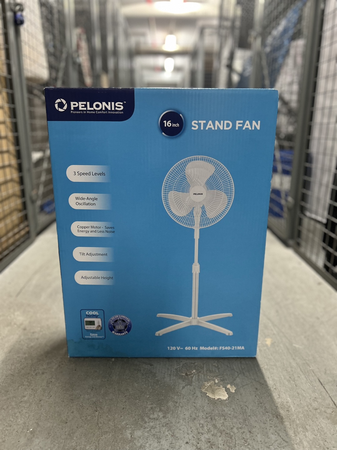 Pelonis 16-Inch Stand Fan