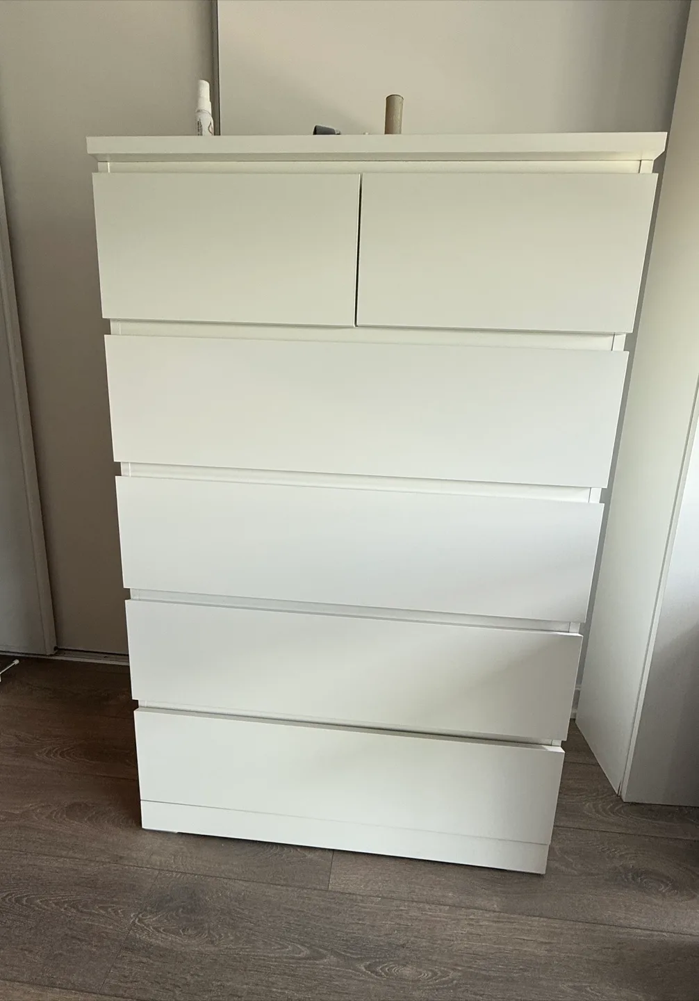 IKEA White Dresser with Six Drawers thumbnail