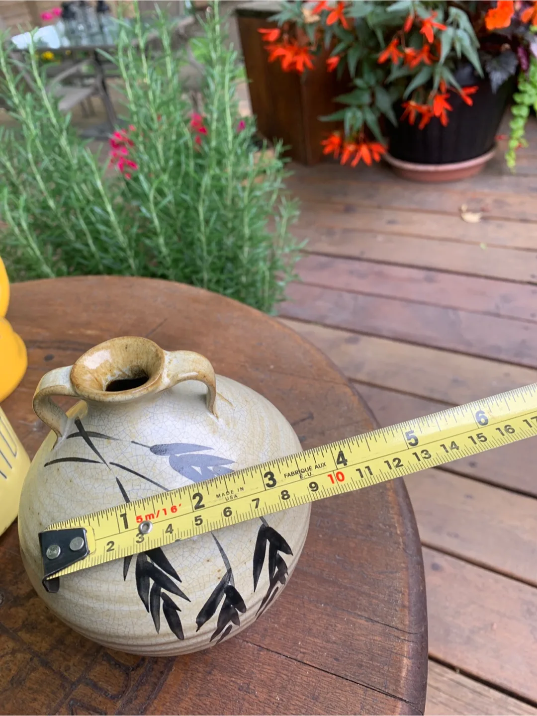 Vintage Pottery Vase with Bamboo Print image indicator(9)