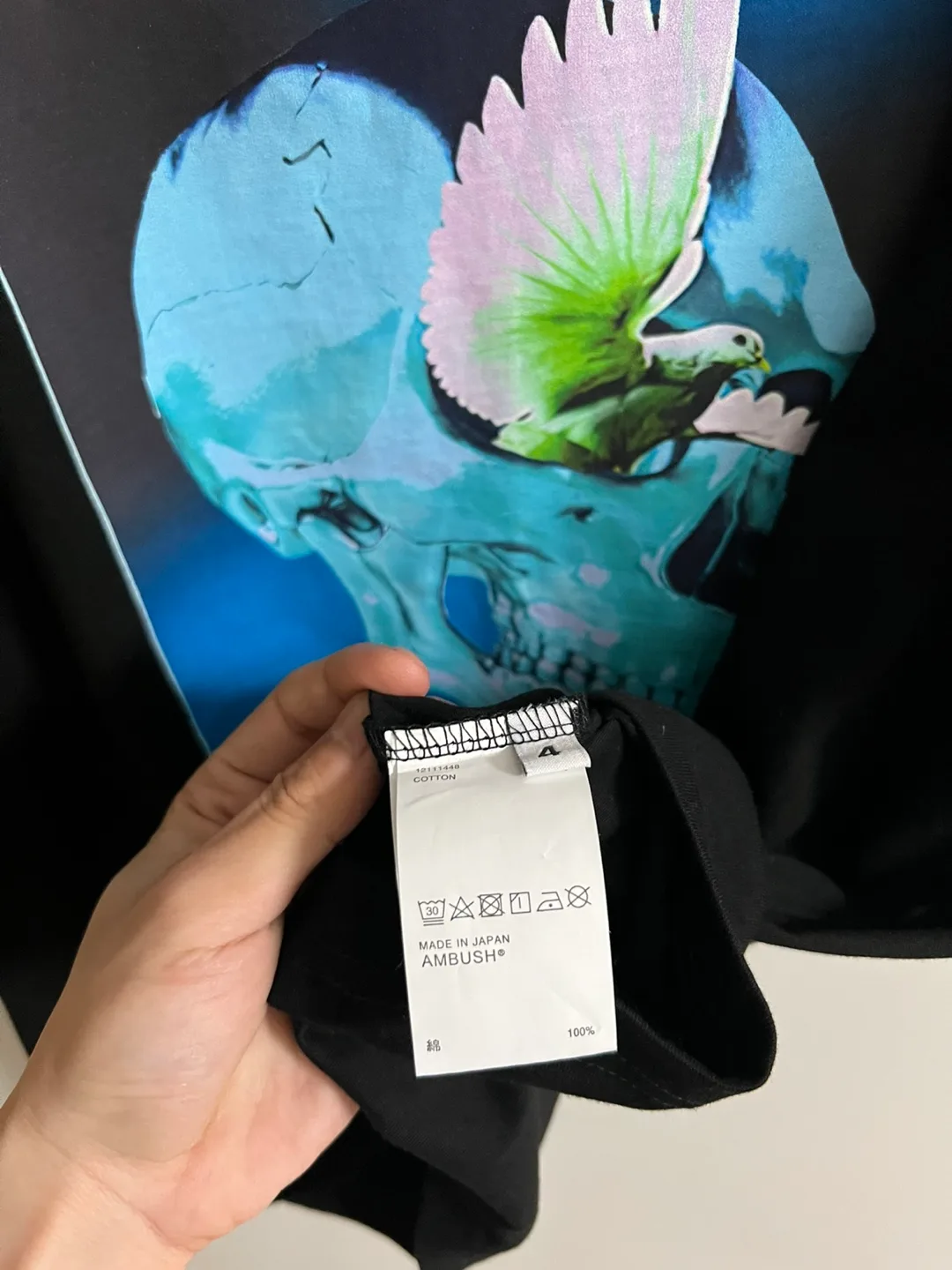 AMBUSH Holy Places Skull Y2K Tee Size L🥕 image indicator(4)