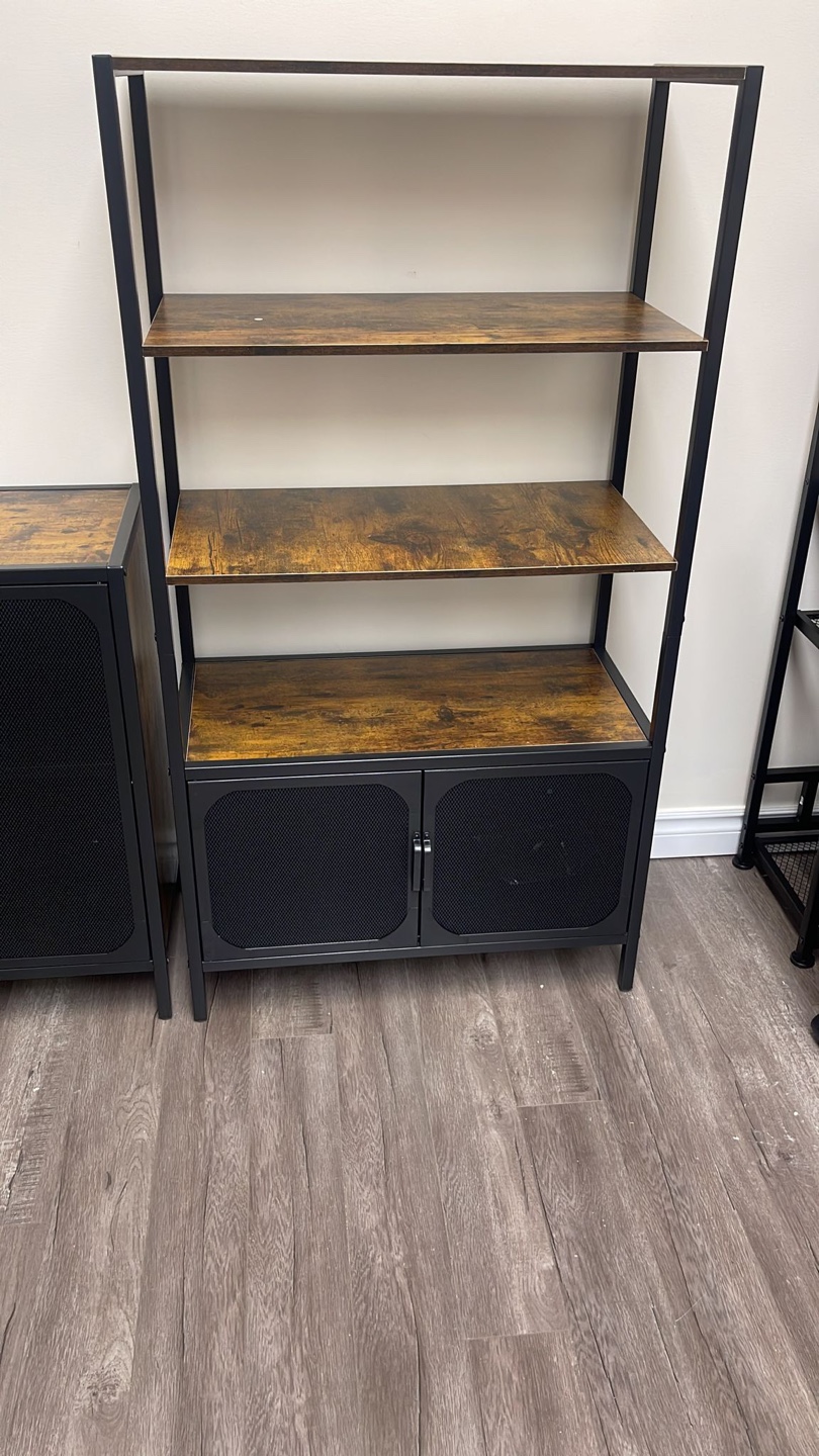 Bookshelf with storage cabinet