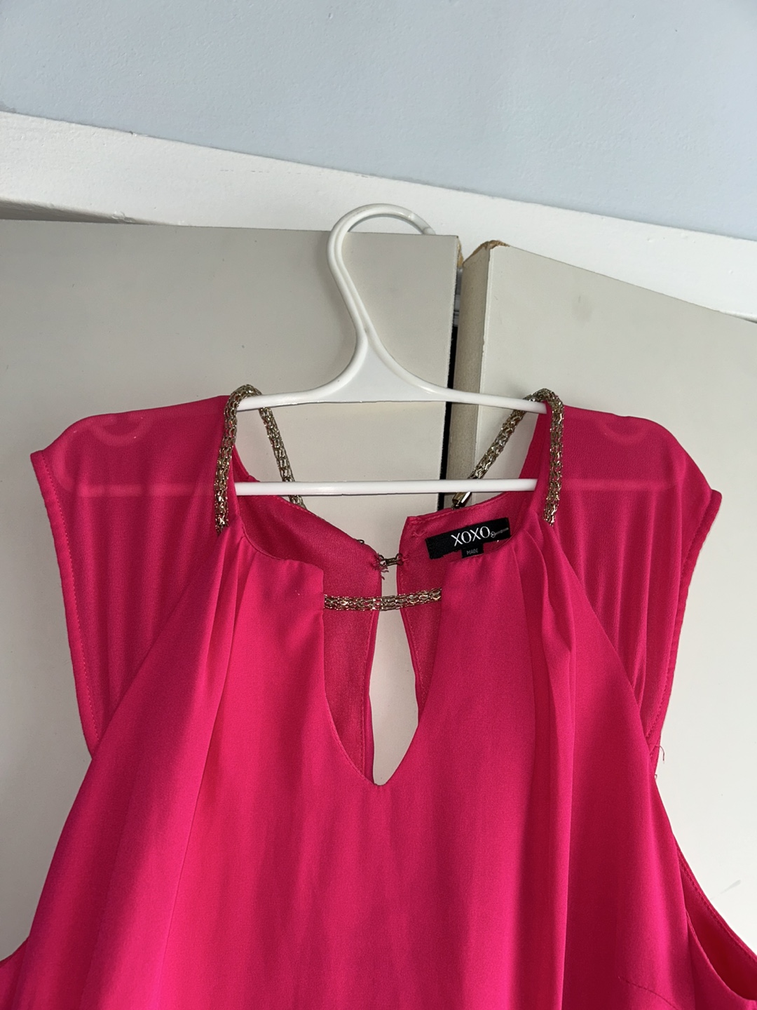 XOXO Hot Pink Dress size m - photo 4