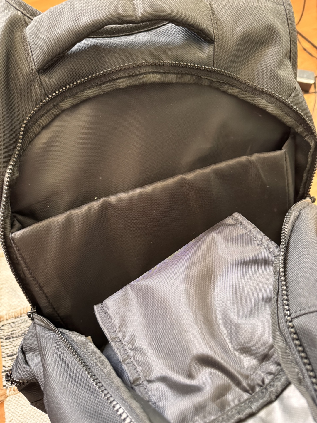 LOLE Black Backpack with Multiple Compartments - photo 3