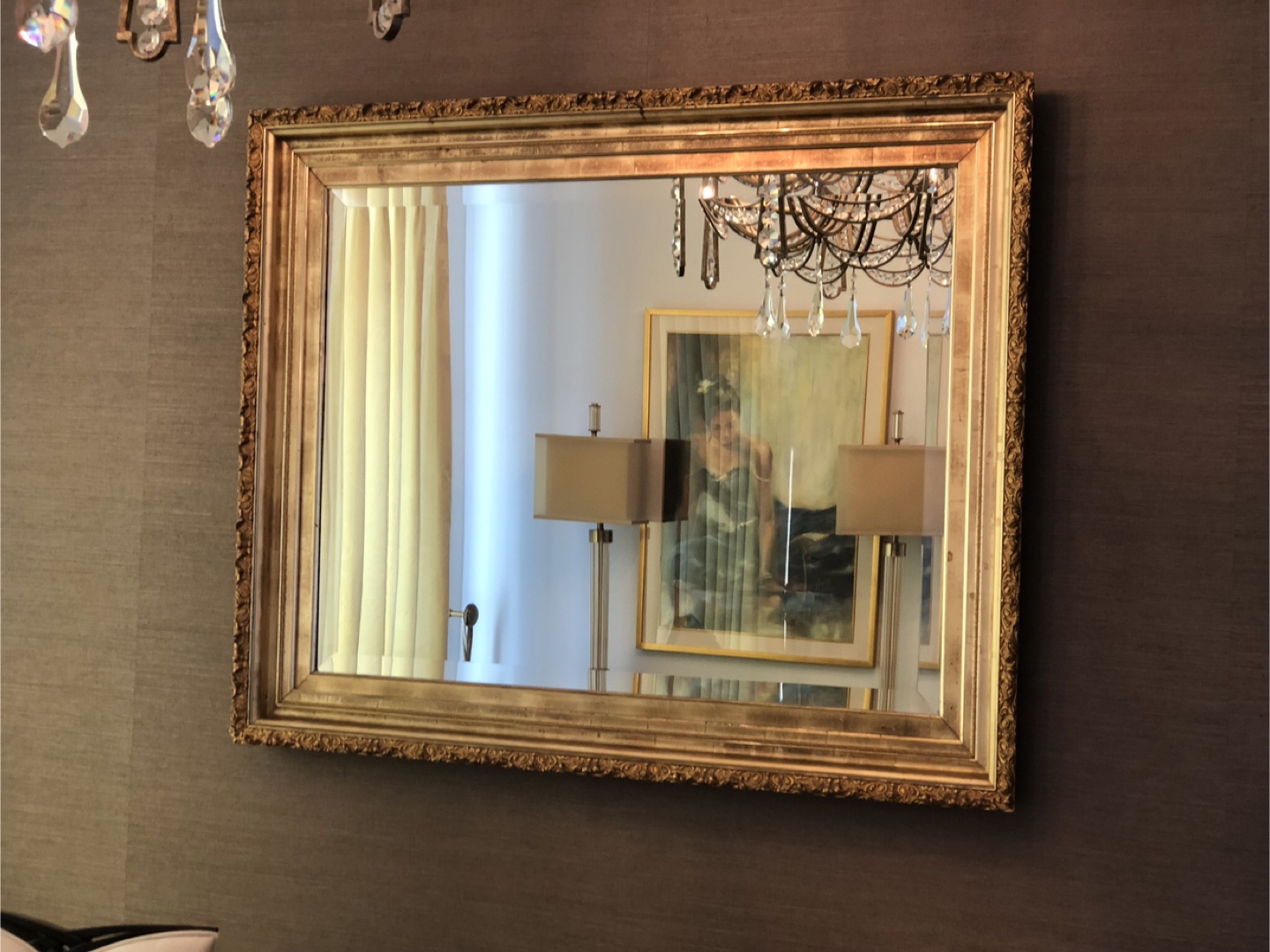 Gold Framed Mirror - photo 2