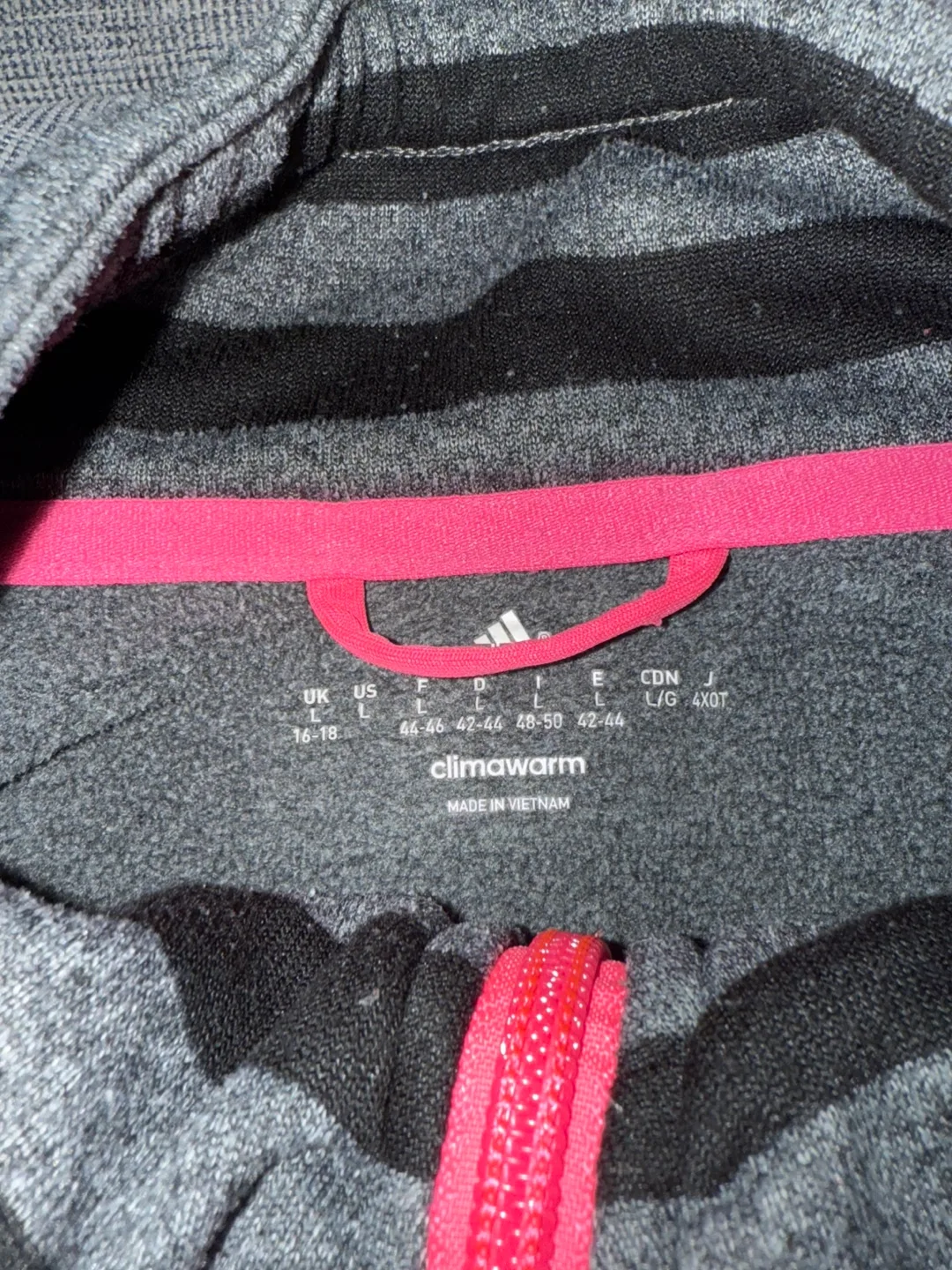 Adidas Climawarm Grey half zip Medium sweater image indicator(2)