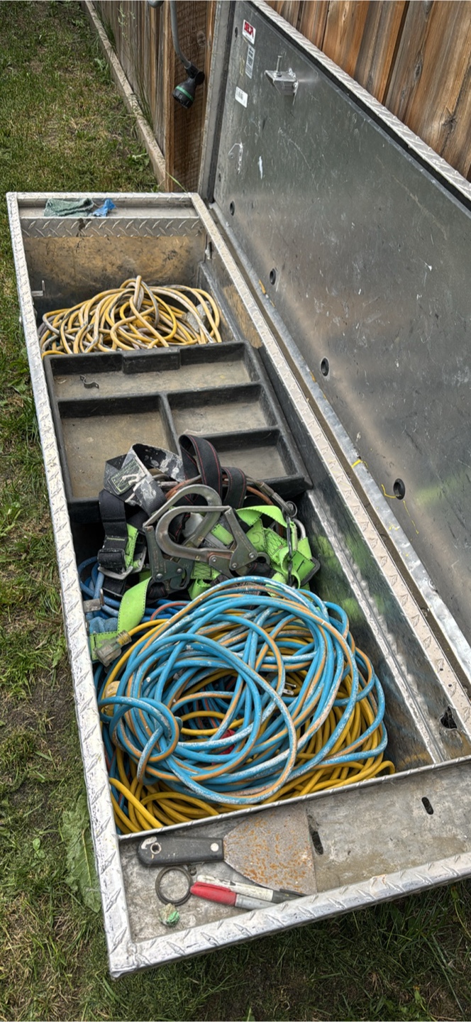 Aluminum Tool Box with Contents