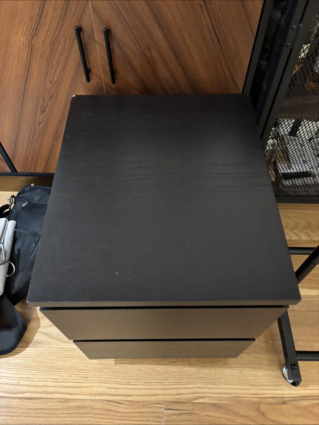 Ikea Black Nightstand with Drawers (2 for $25) - photo 2